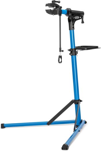 CXWXC Stojak montażowy do roweru, aluminiowy, składany stojak do montażu rowerów elektrycznych, rowerów górskich, z magnetyczną głowicą obrotową o 360° (Niebieski)
