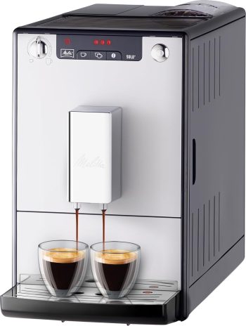Melitta E950-103 Automatyczny Ekspres do Kawy, Tworzywo Sztuczne, 1400 W, 1,2 L, Srebrny