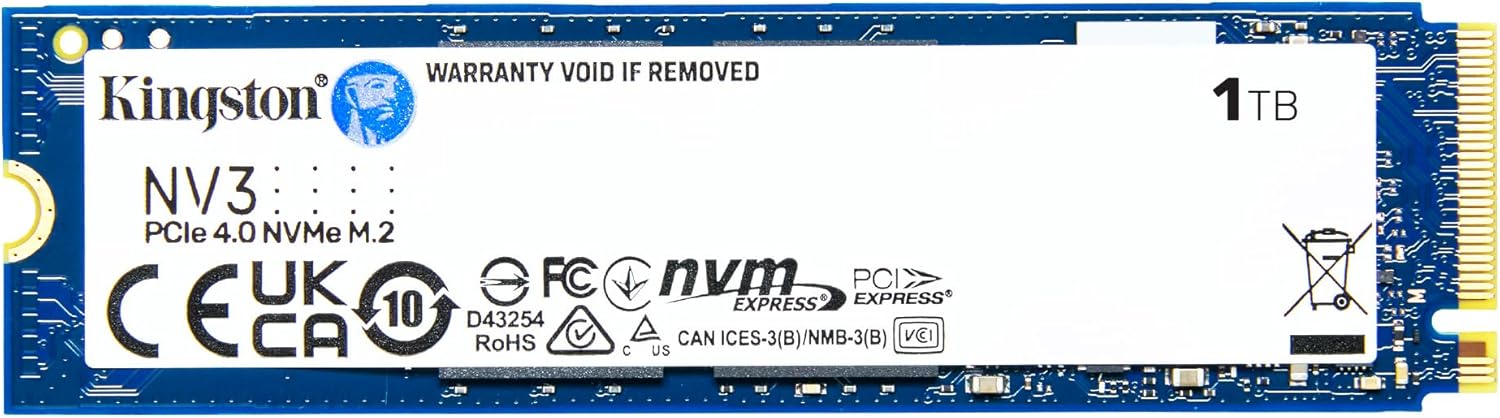 Kingston NV3 NVMe PCIe 4.0 wewnętrzny dysk SSD 1TB M.2 2280-SNV3S/1000G