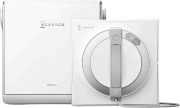 ECOVACS WINBOT W2 PRO OMNI Robot do czyszczenia szyb ze stacją wielofunkcyjną, ładowanie podczas pracy, dysza z potrójną końcówką, 12-stopniowy system ochrony