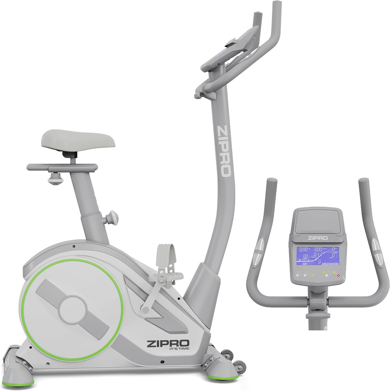 Rower treningowy ZIPRO RAVE - 32 poziomy rezystancji, czujnik tętna, 11 programów, regulowane siedzisko i kierownica, Bluetooth, idealny do cardio i fitness w domu