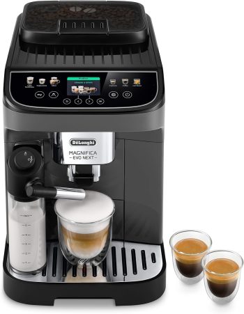DeLonghi ECAM310.60.GB Magnifica Evo Next automatyczny ekspres do kawy, wbudowany spieniacz do mleka, prosty i intuicyjny interfejs