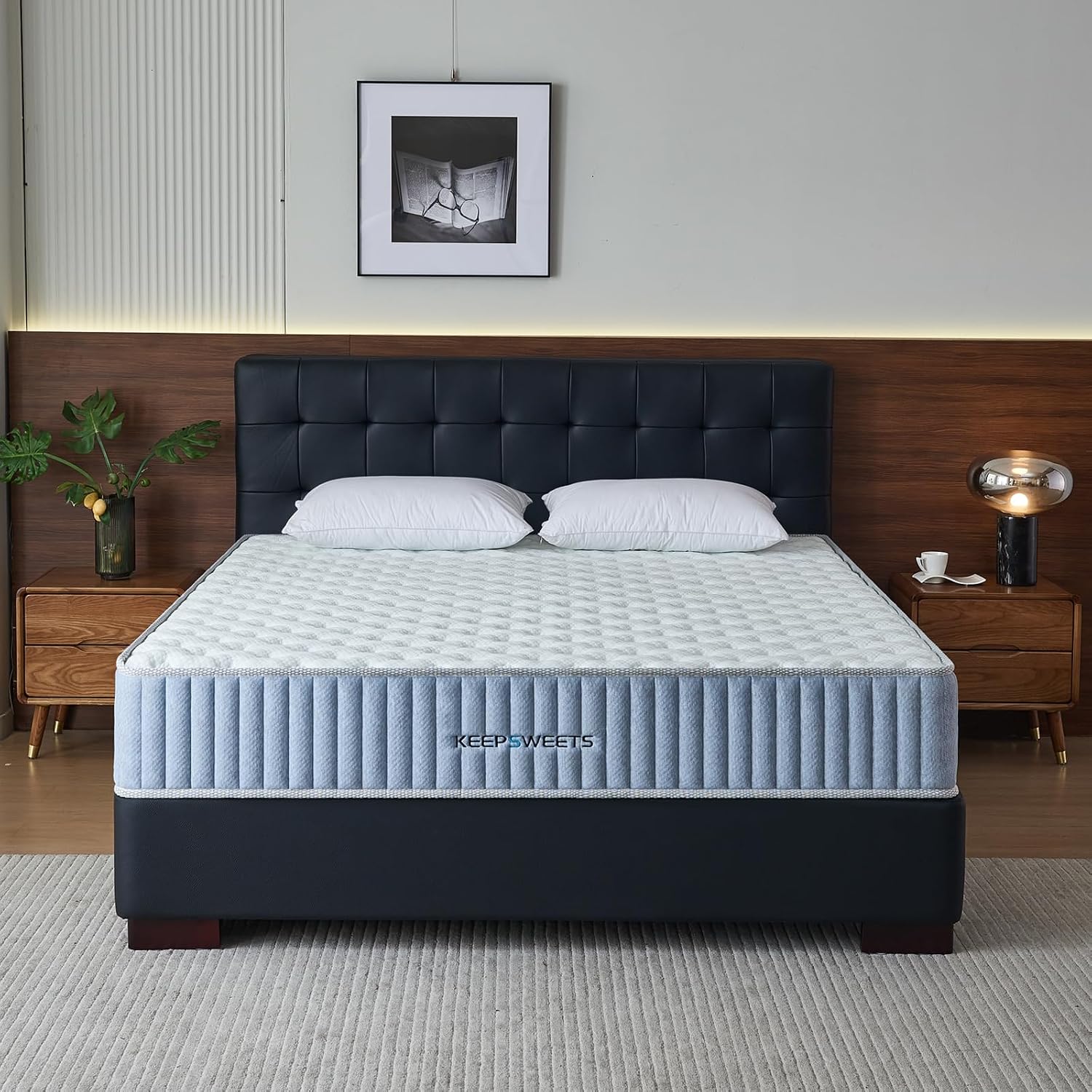 Materac 160x200 H3 - Siedmiostrefowy Materac Sprężynowy Pocket z Pianką Memory - Wysokość 20 cm - Przyjazny dla Skóry i Oddychający - Do Sypialni