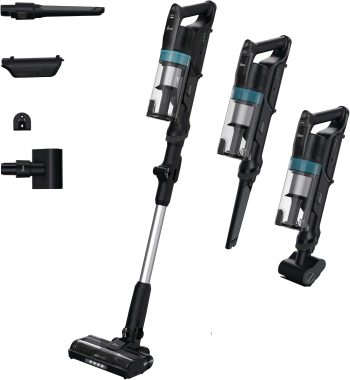 Hoover Bezprzewodowy odkurzacz HF1 Plus z elastyczną rurką, tryb turbo, uniwersalna dysza podłogowa z technologią Anti-Twist, 45 min. Czas pracy, funkcja parkowania, mini dysza turbo do sierści