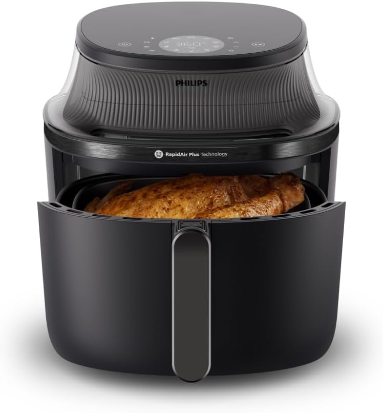Philips Ovi Airfryer 3000 Premium z Oknem Podglądu, 7,2 l, RapidAir Plus