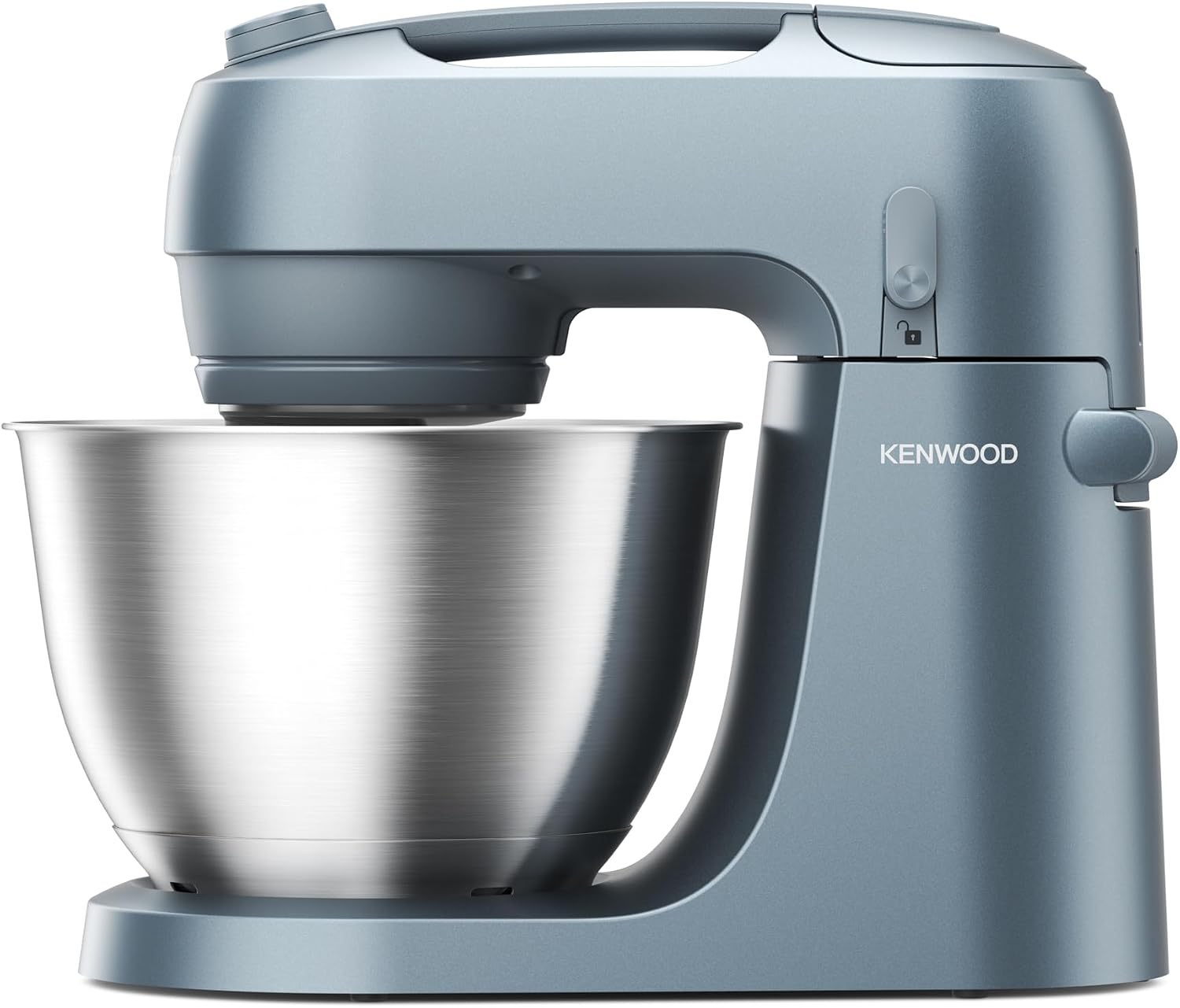 Kenwood Go Collection KZM35 000GY planetarna z konstrukcją oszczędzającą miejsce, kompaktowa maszyna do ugniatania z miską 4 l, 3 narzędzia mieszające, 6 prędkości, tylko 30 cm wysokości, uchwyt, moc