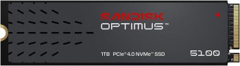 SANDISK Optimus 5100 NVMe SSD 1 TB (prędkości odczytu/zapisu do 7100 MB/s/6700 MB/s, M.2 2280, PCIe 4.0x4)