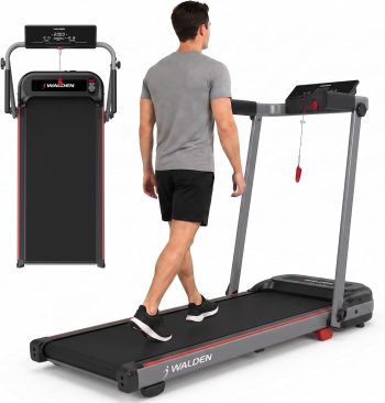 Elektryczna bieżnia składana do domu 1-2,5 KM 12 zaprogramowanych programów wyświetlacz LCD 1-10 km/h F2800DE