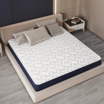 Materac 160 x 200 z pianki waterfoam, hipoalergiczny | Wysokość 14 cm | Wypełnienie z waty i pokrycie z przewiewnej tkaniny 3D, przeciwko roztoczom i grzybom | Wyprodukowany we Włoszech