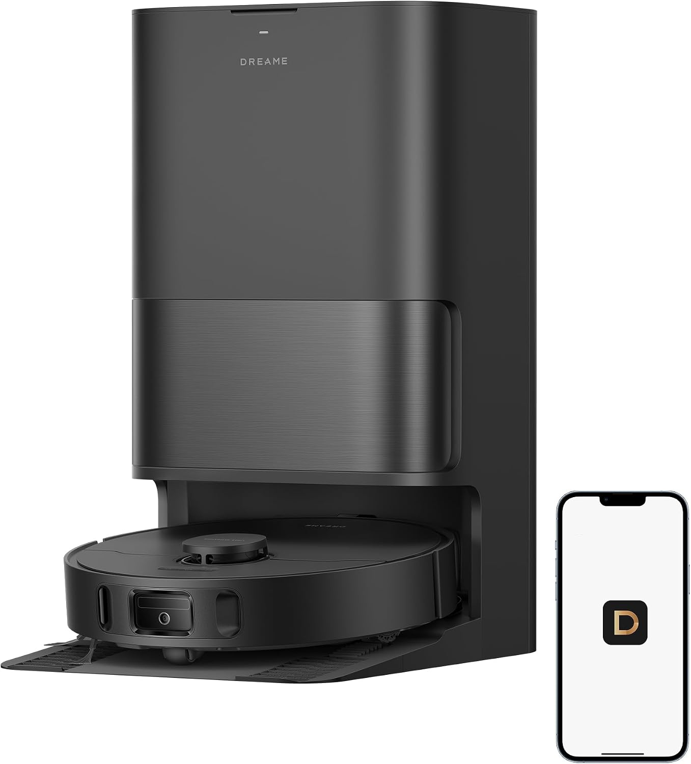 DREAME L40 Ultra A Robot Vacuum Cleaner, odkurzanie i czyszczenie mopa, system zapobiegający plątaniu, ssanie 24000 Pa, podnoszenie mopa 10,5 mm, podstawa wielofunkcyjna, unikanie przeszkód, czarny