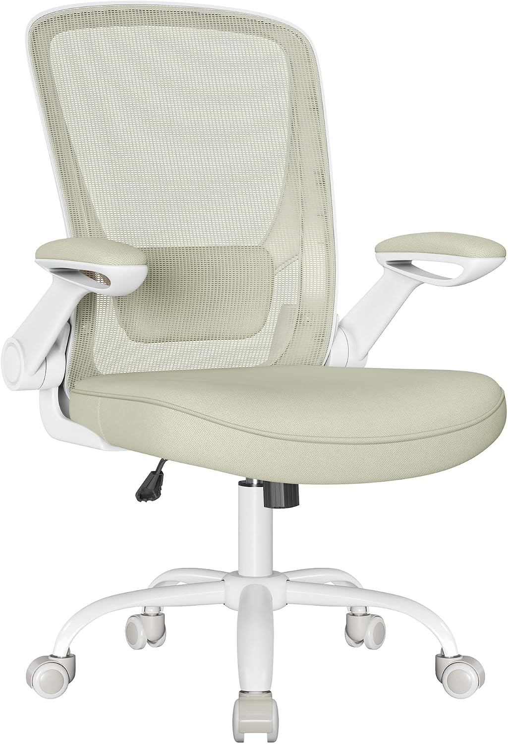 SONGMICS Ergonomiczny fotel biurowy, obrotowy z siatką, siedzisko 53 cm