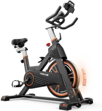 YOSUDA Rower domowy, uchwyt na tablet, rower domowy, rower wewnętrzny z wyświetlaczem LCD