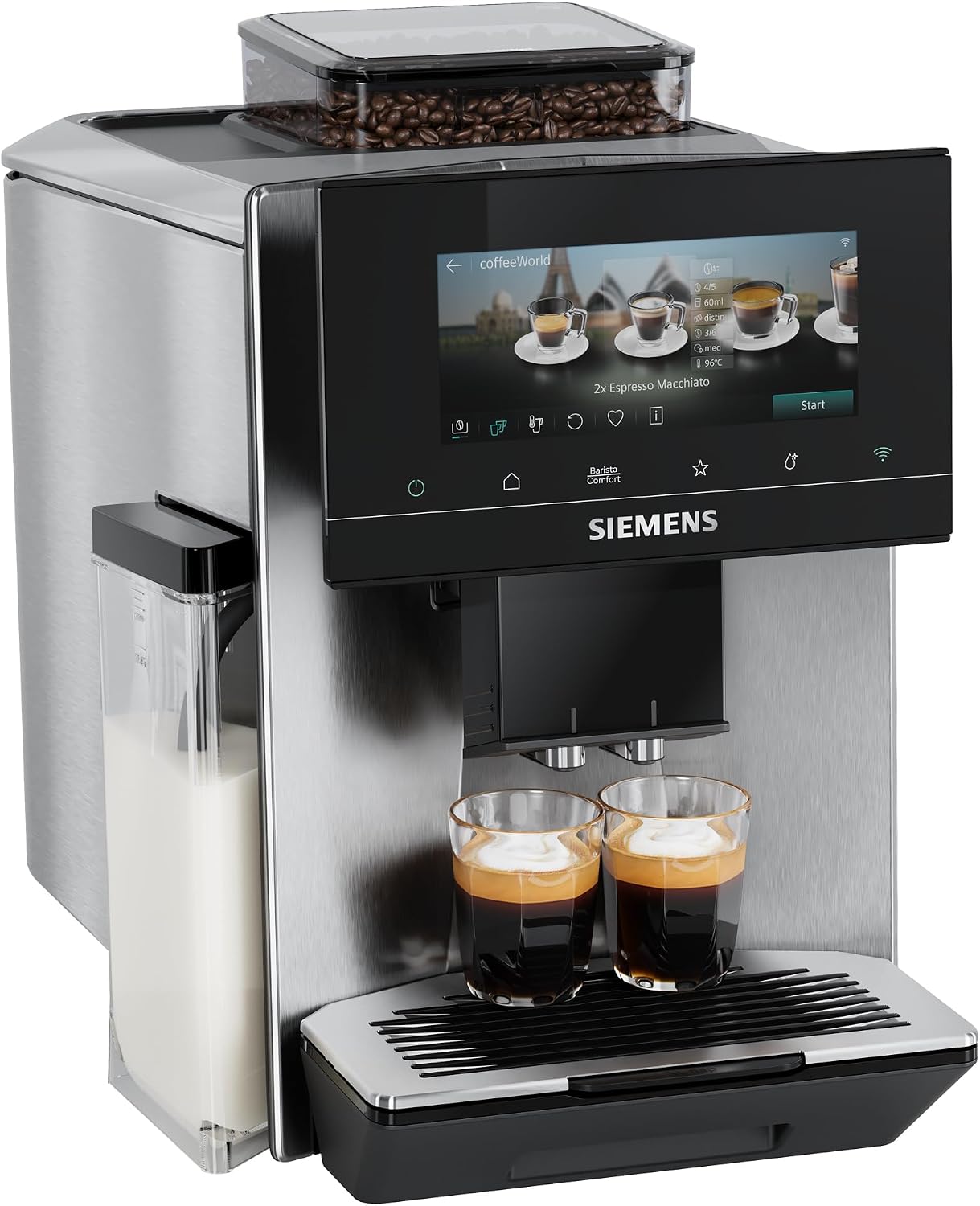 Siemens EQ900 iAroma Ekspres do espresso, TQ923E03, stal nierdzewna