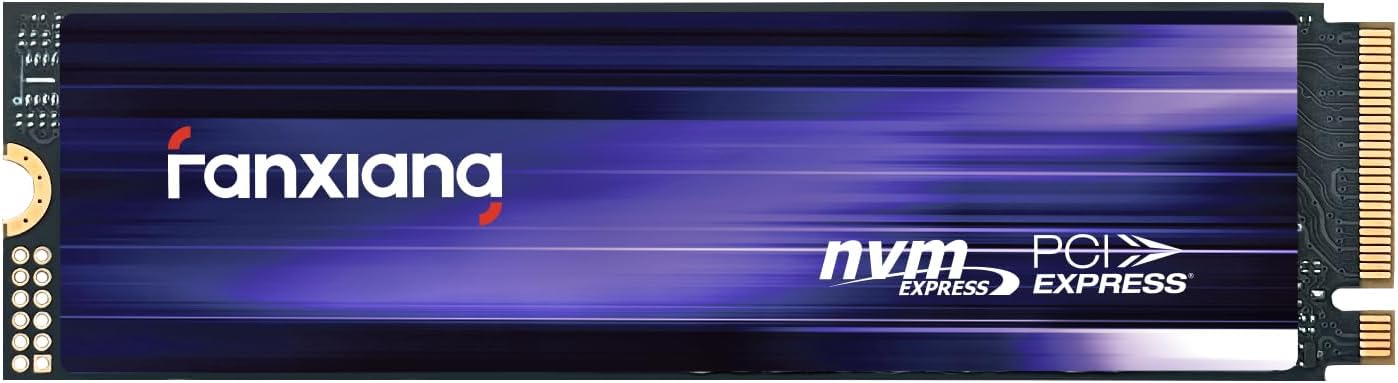 fanxiang S880 SSD 1TB NVMe SSD M.2 2280 PCIe 4.0 Gen4x4 Wewnętrzny dysk SSD 1TB, do 7300 MB/s podczas czytania, kompatybilny z PS5 PC Gaming komputerami stacjonarnymi i laptopami