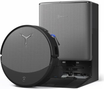 ECOVACS DEEBOT T90 PRO OMNI odkurzacz do odkurzacza, 30 000 Pa, ładowanie PowerBoost, OZMO ROLLER 3.0 z TruEdge 3.0, automatyczna dystrybucja roztworu czyszczącego, AGENT IA YIKO, czarny