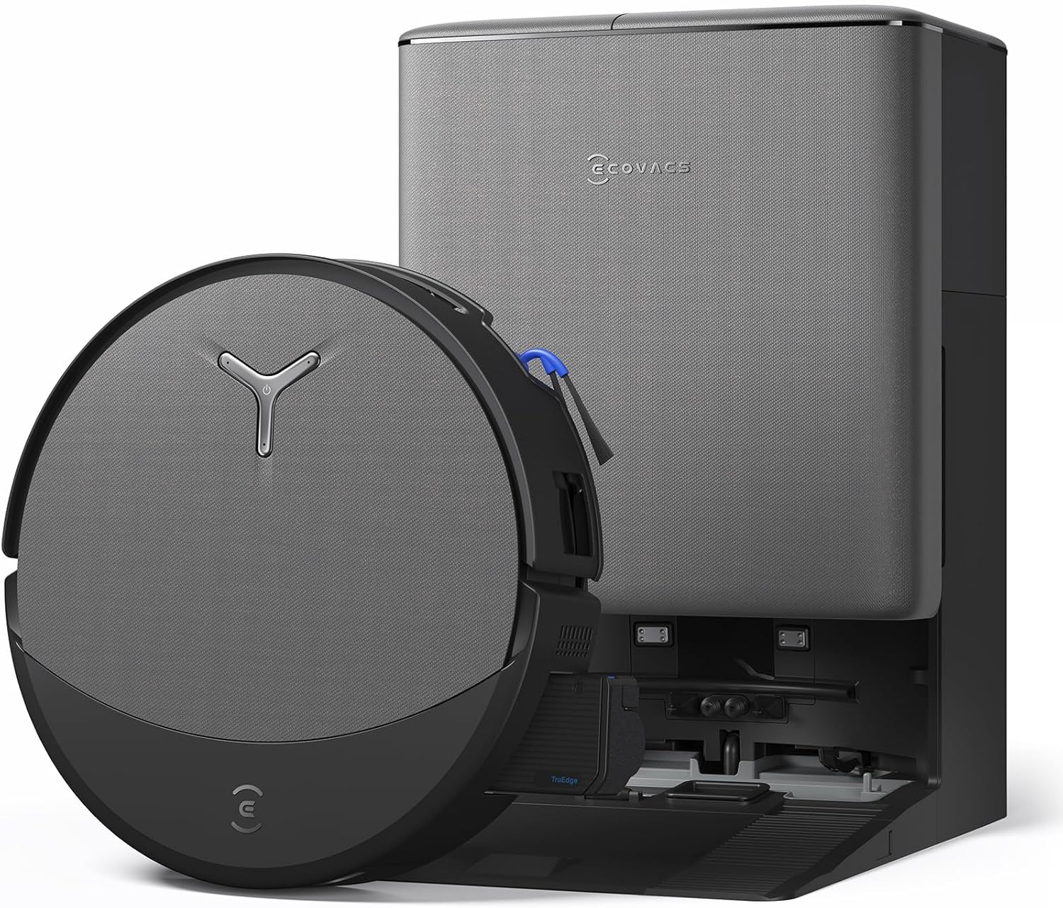 ECOVACS DEEBOT T90 PRO OMNI odkurzacz do odkurzacza, 30 000 Pa, ładowanie PowerBoost, OZMO ROLLER 3.0 z TruEdge 3.0, automatyczna dystrybucja roztworu czyszczącego, AGENT IA YIKO, czarny