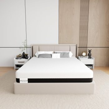 Materac 160 x 200 cm, 26 cm, o stopniu twardości H3, z pianki memory foam, podwójny materac, z zimną pianką, 7 stref, łagodzicielski dla ciała, nadaje się do łóżka