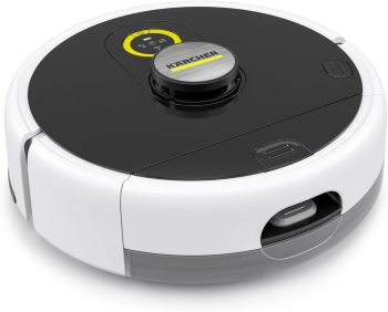 Kärcher RCF 3 robot mopujący do podłóg twardych, inteligentne sterowanie za pomocą aplikacji, nawigacja laserowa LiDAR, mapowanie, wykrywanie pomieszczeń i przeszkód, czas pracy 120 min