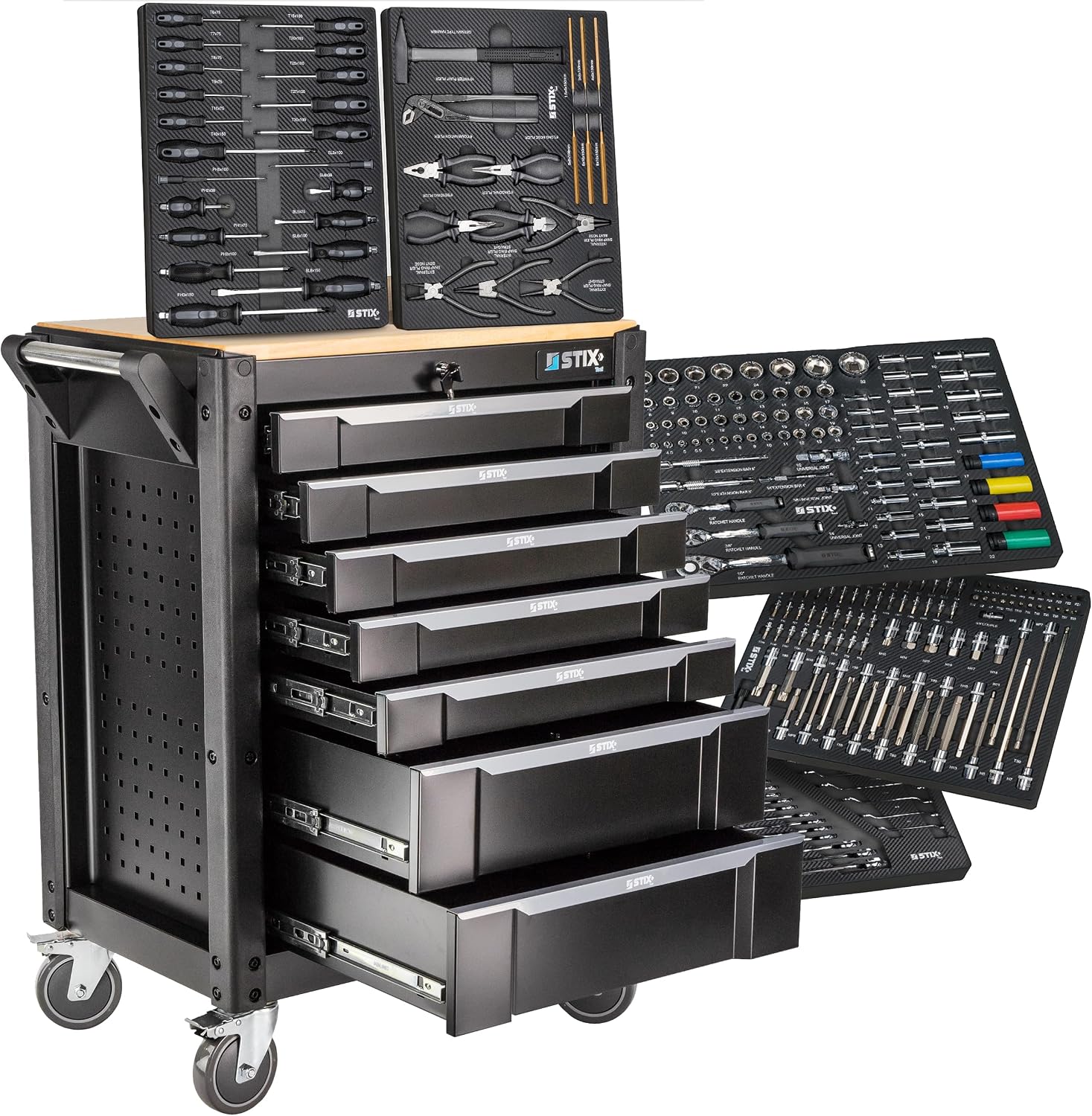 Stix UltimatePro C7/TS1 Wózek warsztatowy 7 szuflad + 267 narzędzi