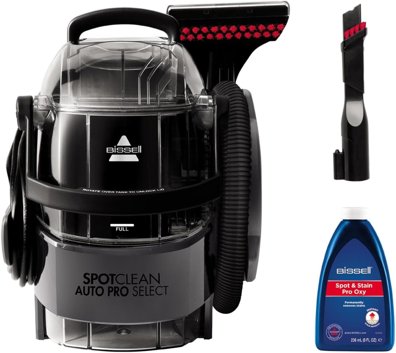 BISSELL SpotClean Auto Pro Select Odkurzacz do Dywanów 750 W 3730N