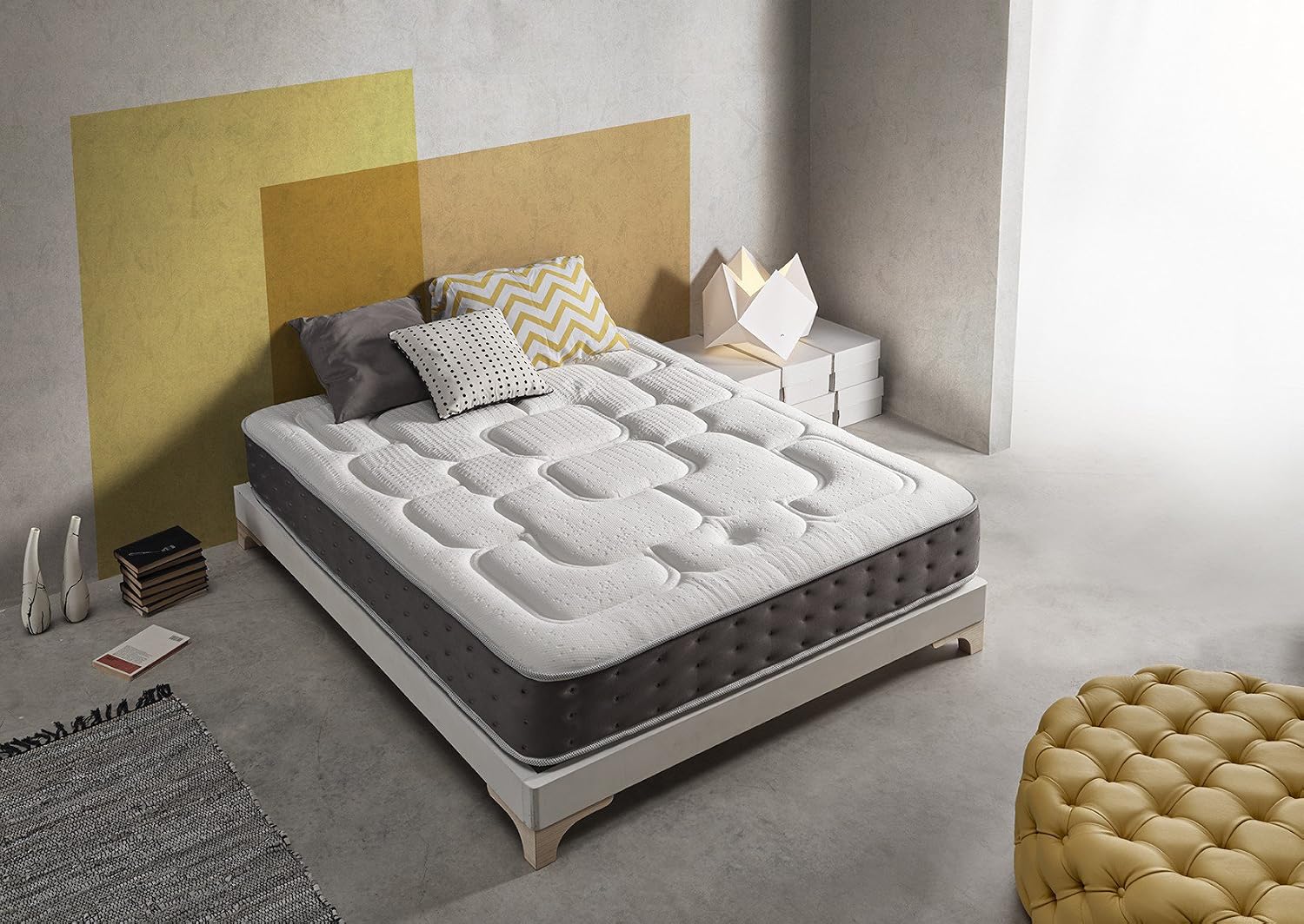 SIMPUR RELAX | Materac Royal Top | Grubość 30cm | 160x200cm | Wysoki poziom przewodności cieplnej | Reduktor elektryczności statycznej | Wysoka odporność Doskonałe wsparcie
